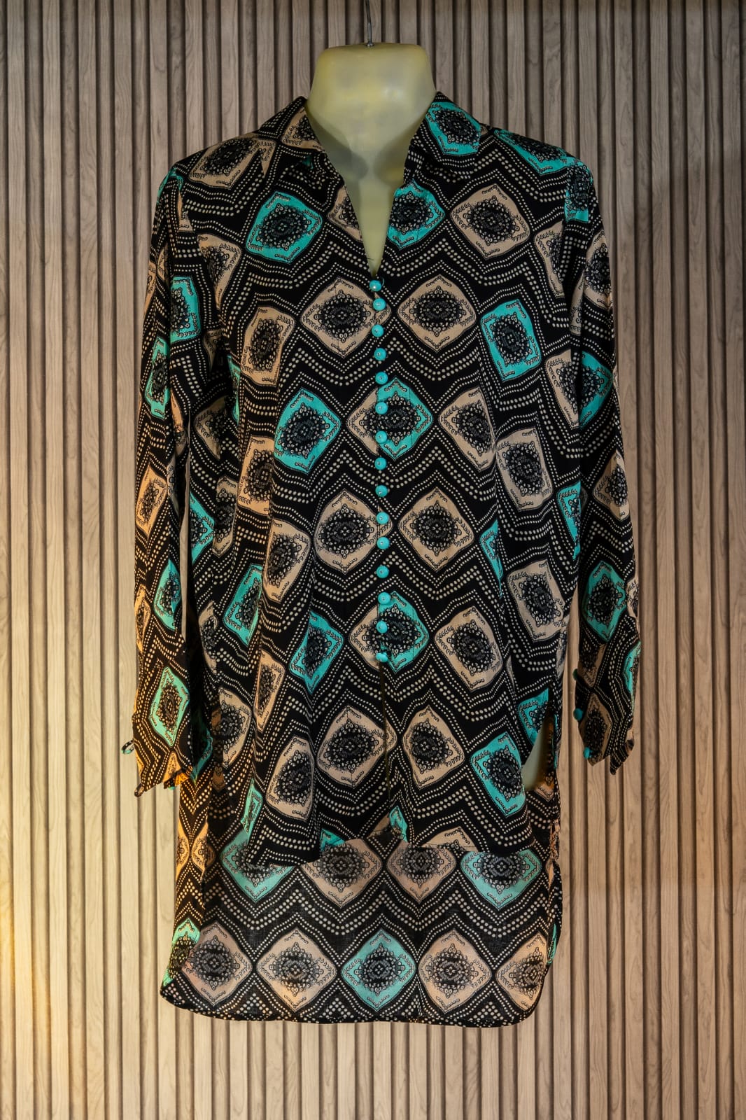 Winter Linen Co-Ord Set for Women – Teal Heritage