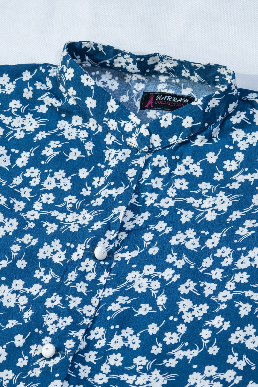 Winter Linen Co-Ord Set for Women – Blue Blossom